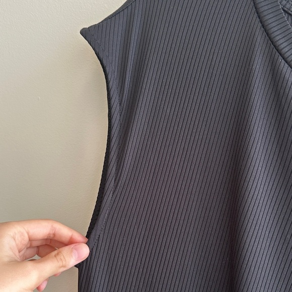 Sfera Collection Black and White Ribbed Twist Front Maxi Dress, European XL - Picture 5 of 15